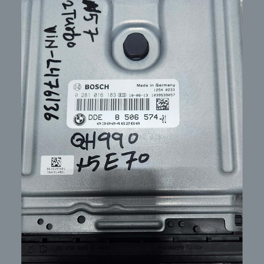 BMW Engine Control Unit 8506574 X5 E70 4.0D E70 N57 D5 TWIN TURBO ECU SET 