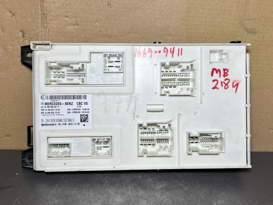 Mercedes-Benz W166 ML GL GLE Front SAM Body Control Module Unit A166 9009411 OEM