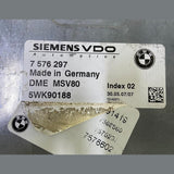 OEM BMW 3,5SER E90 E60 X5 E70 N52 ENGINE CONTROL UNIT DME MSV80 7576297 ECU ONLY