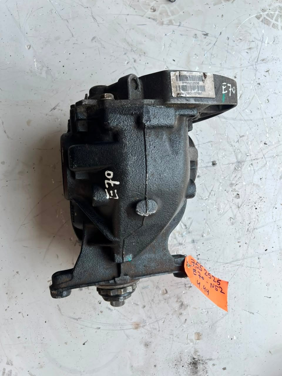 2007-2010 BMW X5 E70 3.0si 4.44 ratio Rear Differential DIFF 7552525 OEM