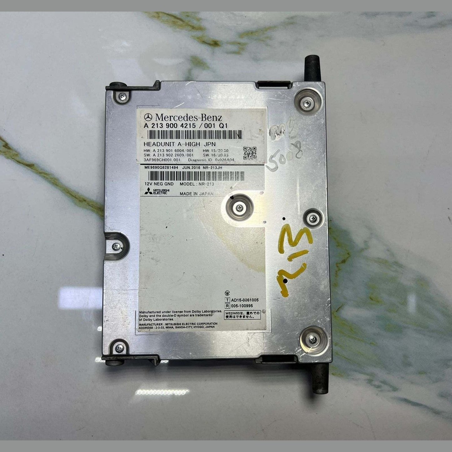 2017-2018 Mercedes-Benz E300 Head Unit Control A 2139004215 W213 E-Class