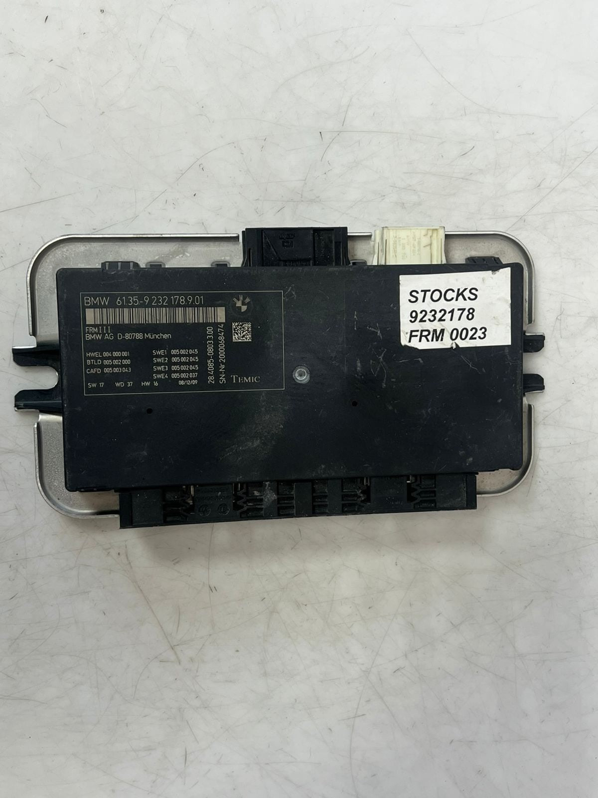 2011-2017 BMW F01 F02 F03 F04 F10 F07 F12 740i Footwell Control Module 9232178