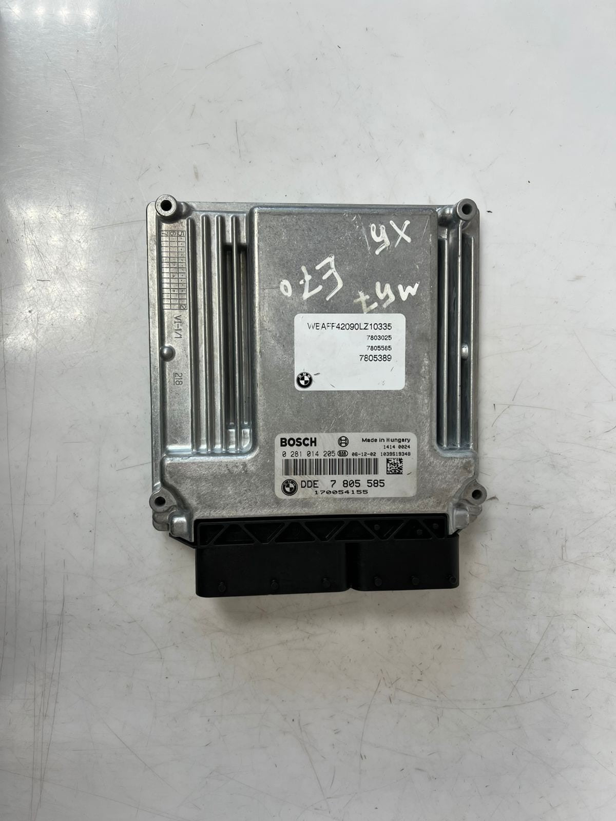 2007-2013 BMW X5 E70 N57 Engine Control Unit ECU SET DDE+CAS3+1KEY 7805585 OEM
