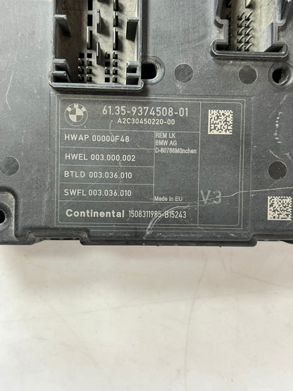 2014-2016 BMW 228i F20, F21, F22, F23 Rear Body Control Module 9374508