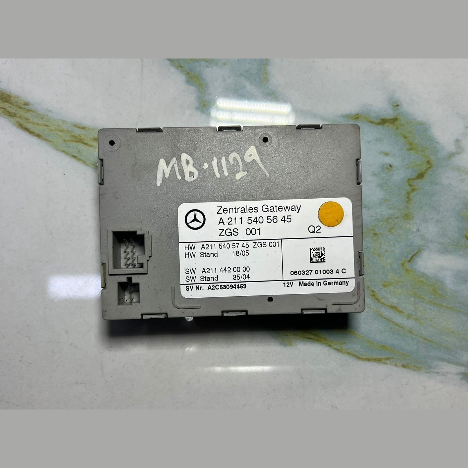 Mercedes Central Gateway Control Module A2115405645 W211 E-Class and CLS