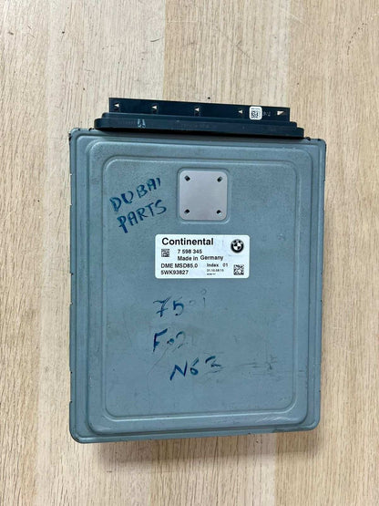 2009-2012 BMW 750i N63 4.4 V8 Engine Control Module 7598345 ECU ONLY