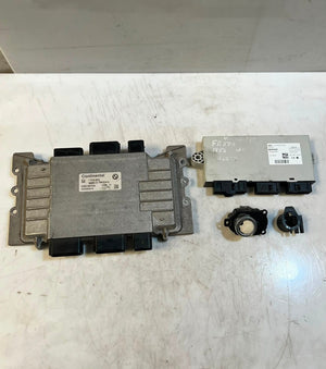 2011 BMW F11 N52 530I Engine Control Module ECU SET DME MSV90+CAS4 7613806