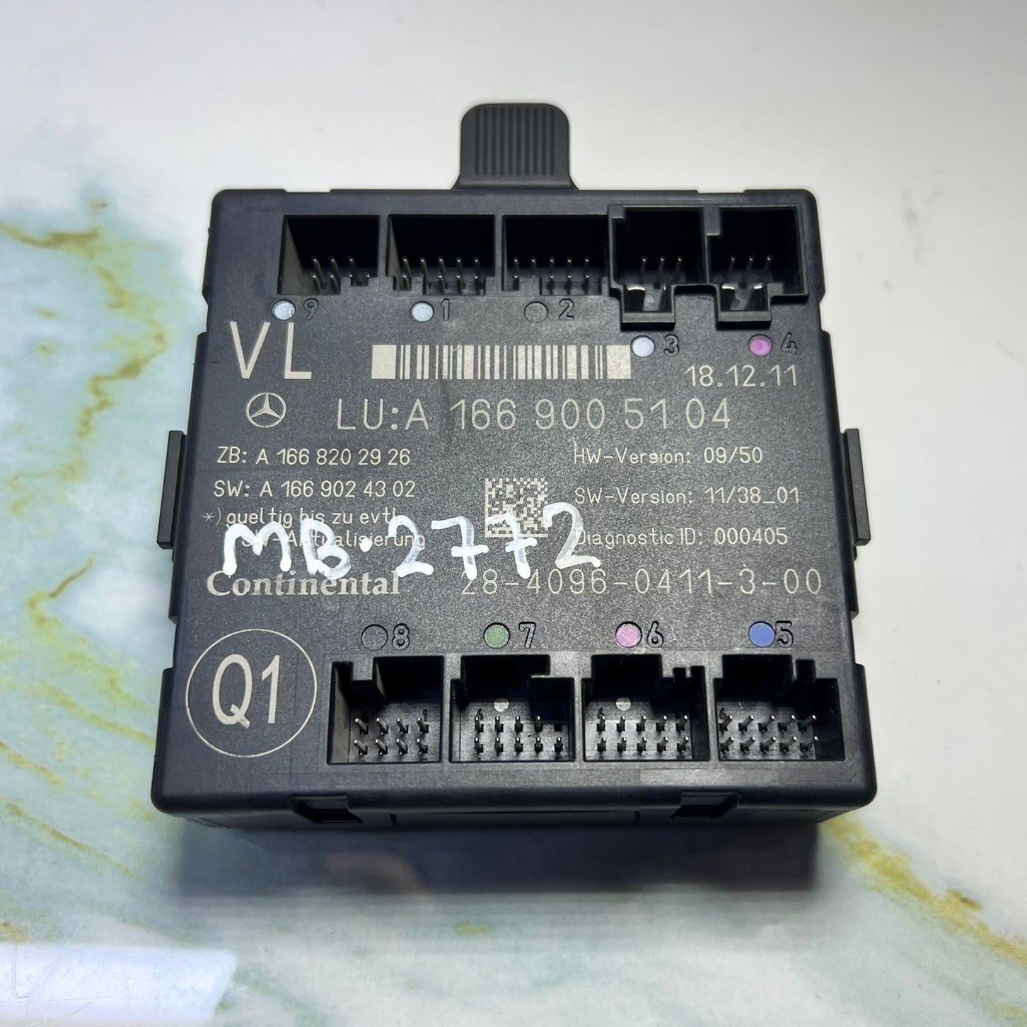 Mercedes W166 ML GLE GL Front Left Side Door Control Module A166 9005104 OEM