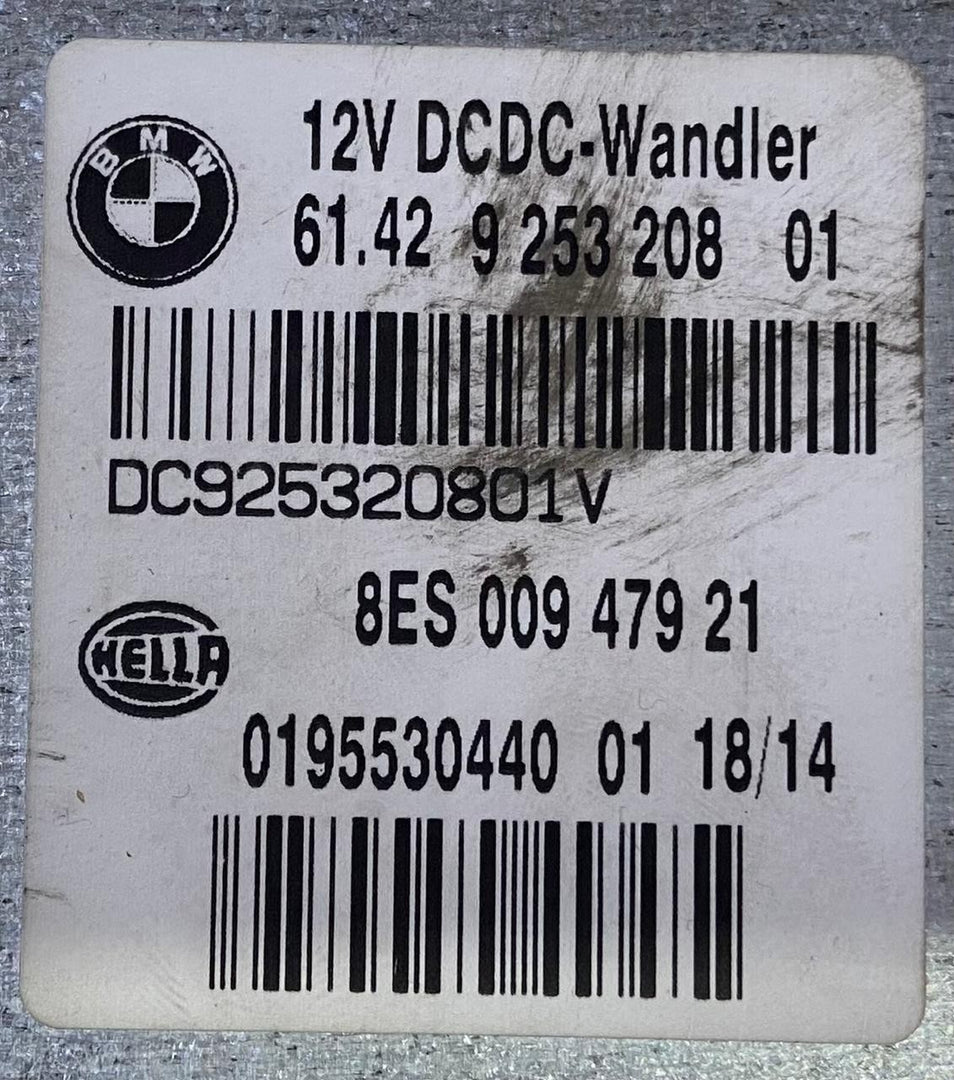 OEM BMW X1 E84 VOLTAGE CONVERTER CONTROL MODULE 9253208