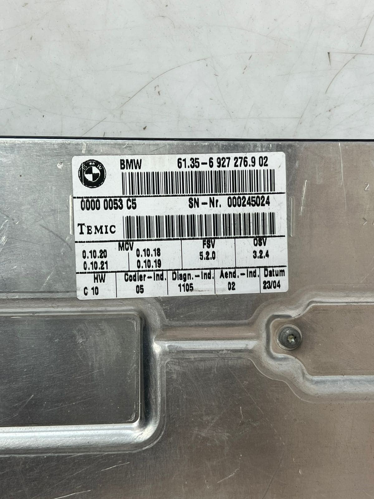 2002-2005 BMW 745i 7 Series E65 E66 5' E60 Seat Control Module 6927276 OEM