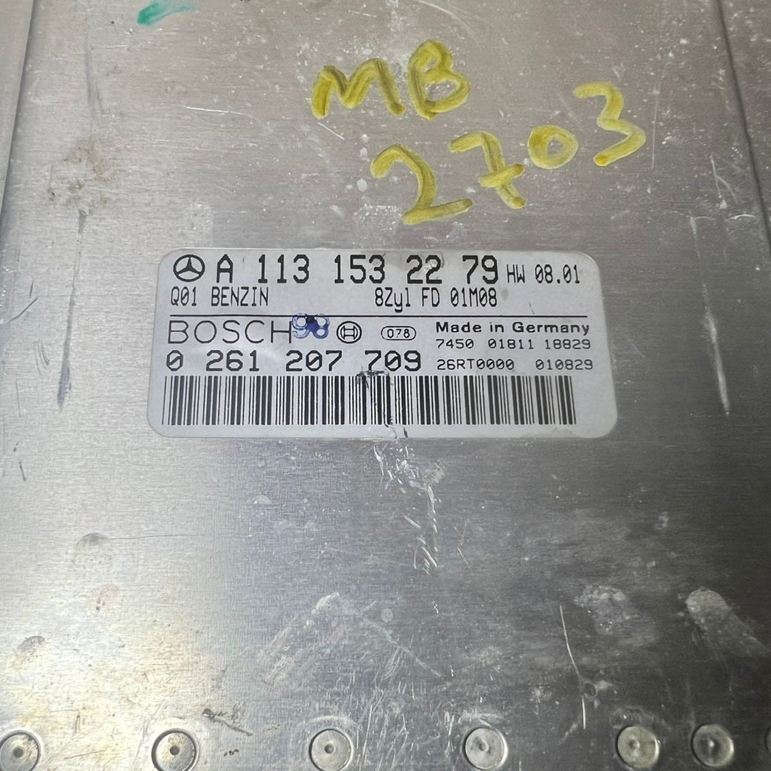 01-06 Mercedes W220 S-Class Engine Control Module Unit ECM ECU A113 1532279 OEM