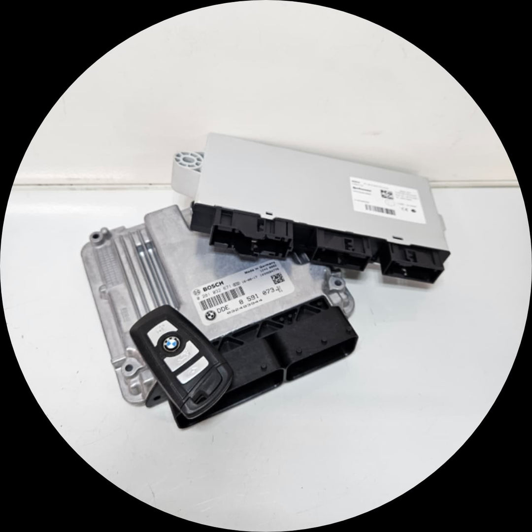 8591073-2015-2020 BMW X1 2.0D B47 Engine Control Unit DDE Key Set