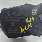 BMW Throttle Body 7566243 7 Series F01 F02 F03 N74 V12 engine