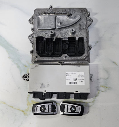 OEM BMW 740I N55 F02 F10 F20 F30 ENGINE CONTROL UNIT DME ECU SET 8616314 BOSCH