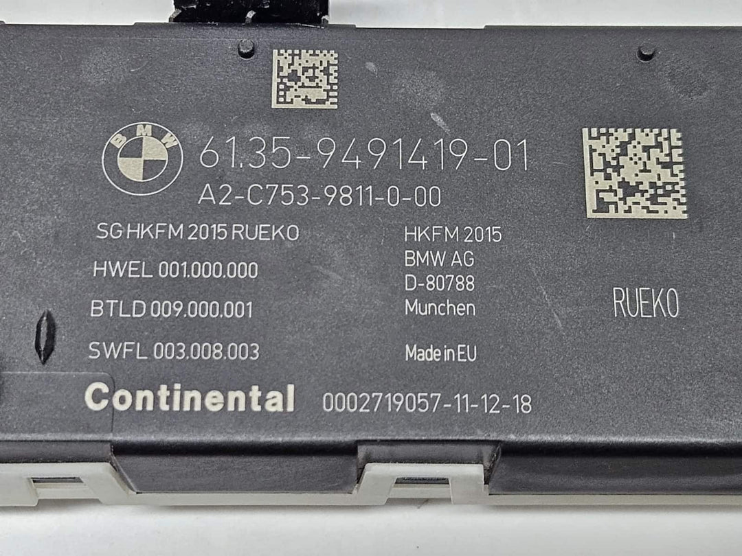 9491419-2015-2020 BMW X2 F39 RHD Tailgate Control Module OEM
