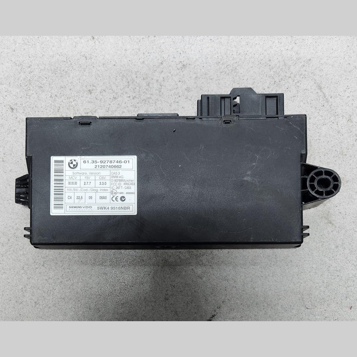2012 BMW X5 Car Access System Control Module 9278746 X5 2012 