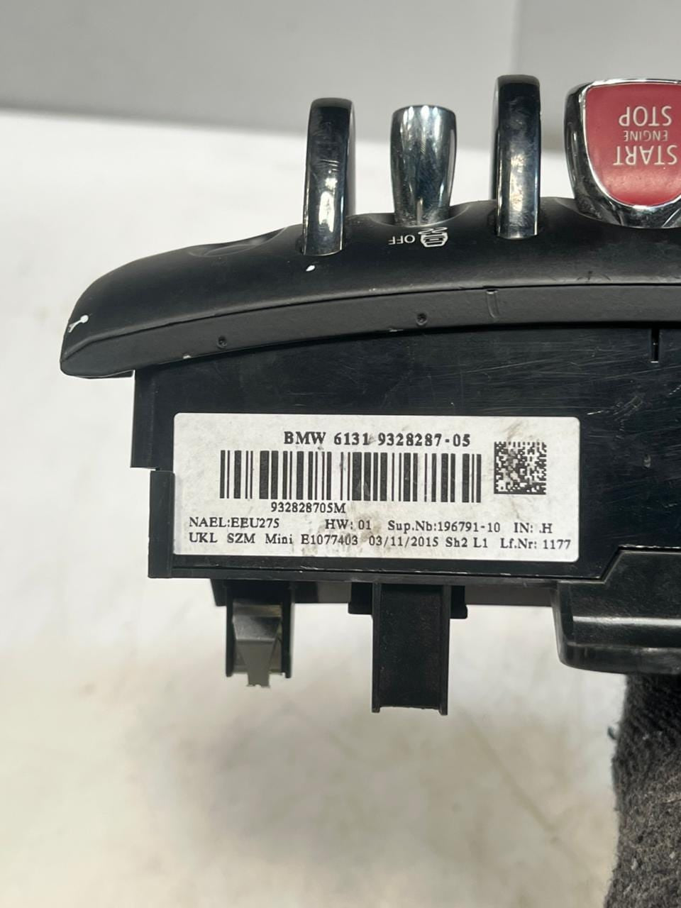 2015-2021 Mini Cooper F55 F56 F57 Centre Console Start Stop Switch 9328287