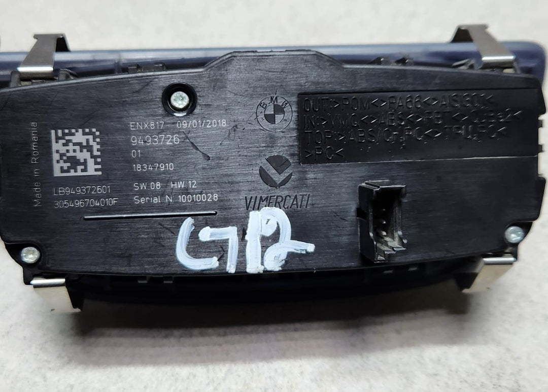 BMW 7 Headlight Control Switch Front Chrome 9493726 7 Series G11 G12 