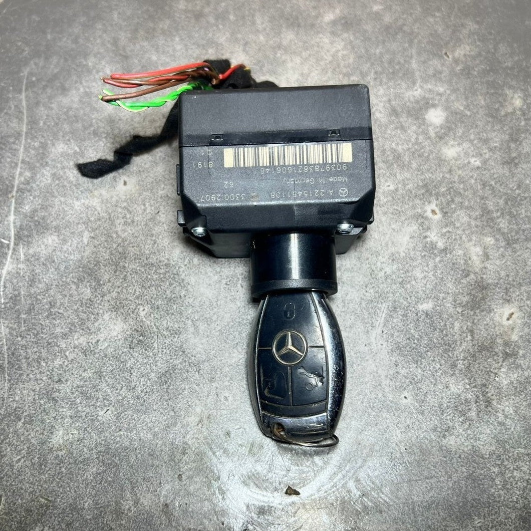 07-13 Mercedes W221 S-Class Ignition Switch Module Unit W/key A221 5451108 OEM