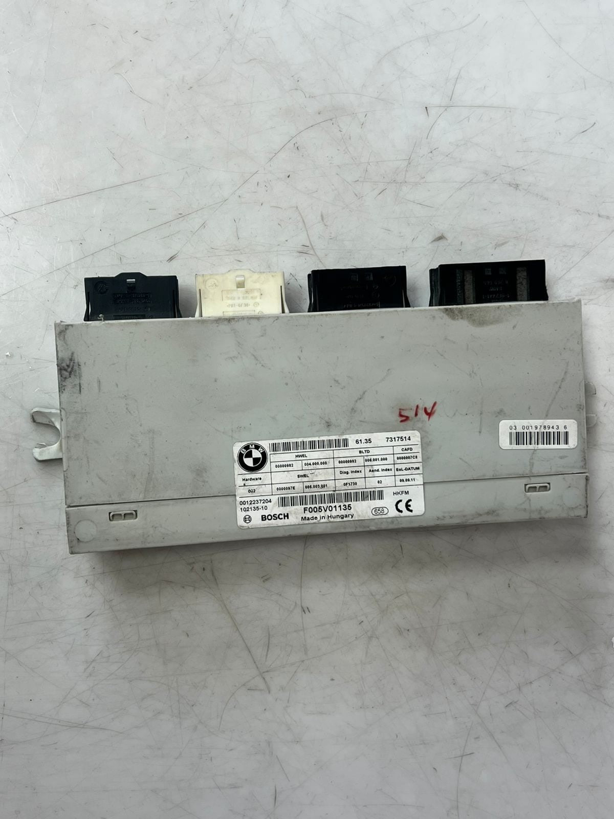 2010-2016 BMW 535i 5 Series F10 F11 Tailgate Control Unit 7317514 OEM