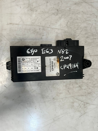 2007 BMW E63 N62 650I 128i Cas3 C4 Control Access System Module 9226238 OEM