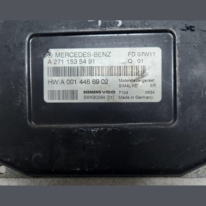 Engine Control Module A2710107544 Mercedes-Benz CLK Class W209 2006 1.8 200 Comp