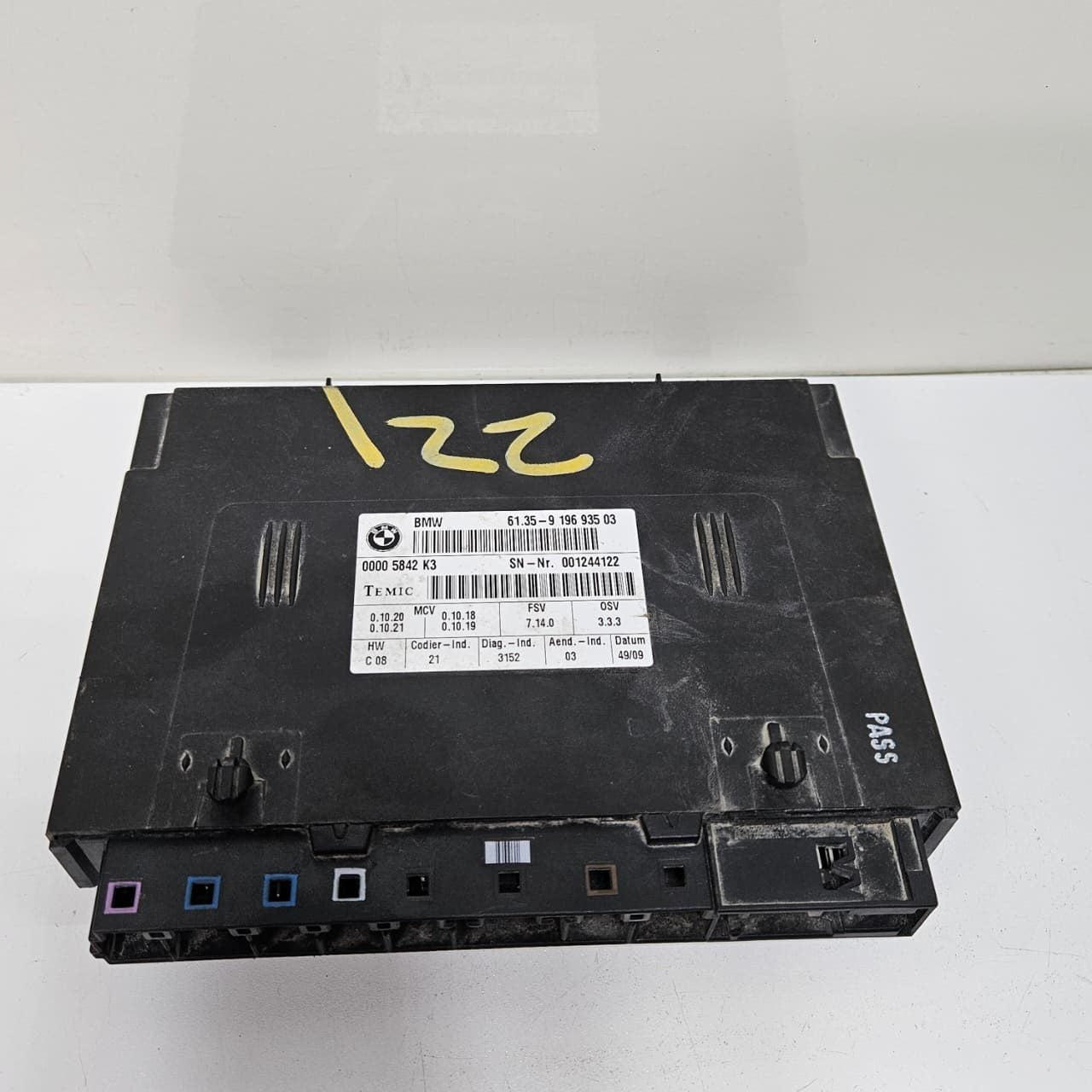 2010 BMW E82 E92 E93 128i Front Seat Control Module 9196935