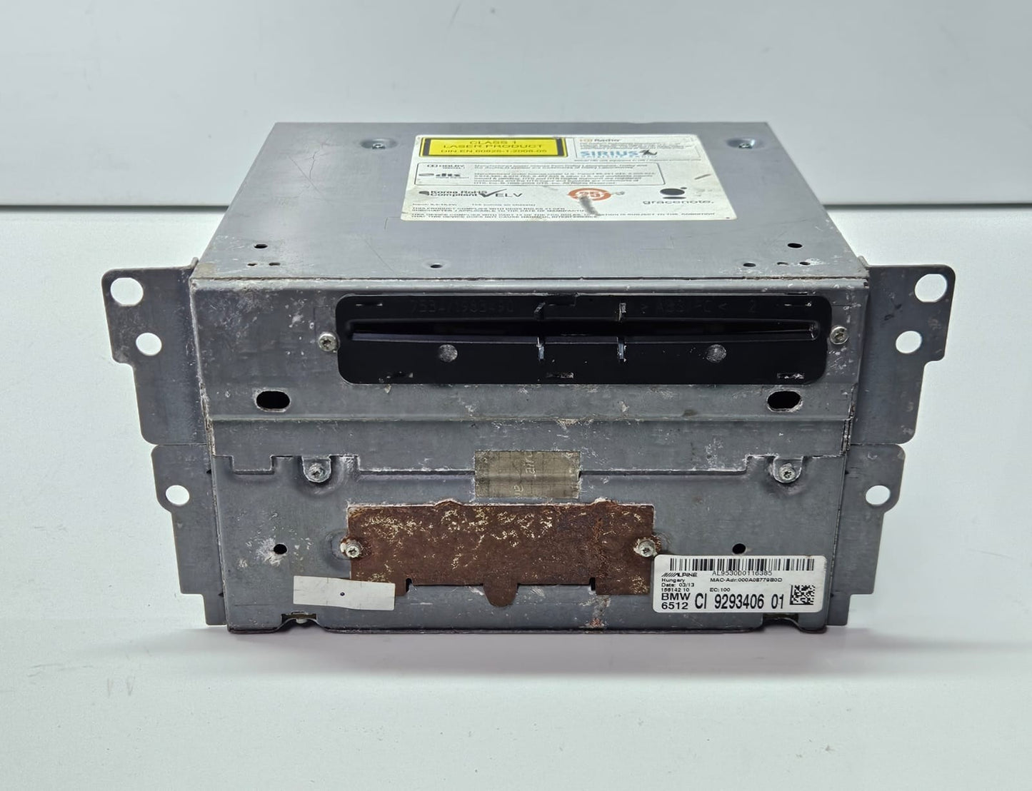 9293406-2012 BMW X3 F25 Navigation Audio CD Head Unit OEM