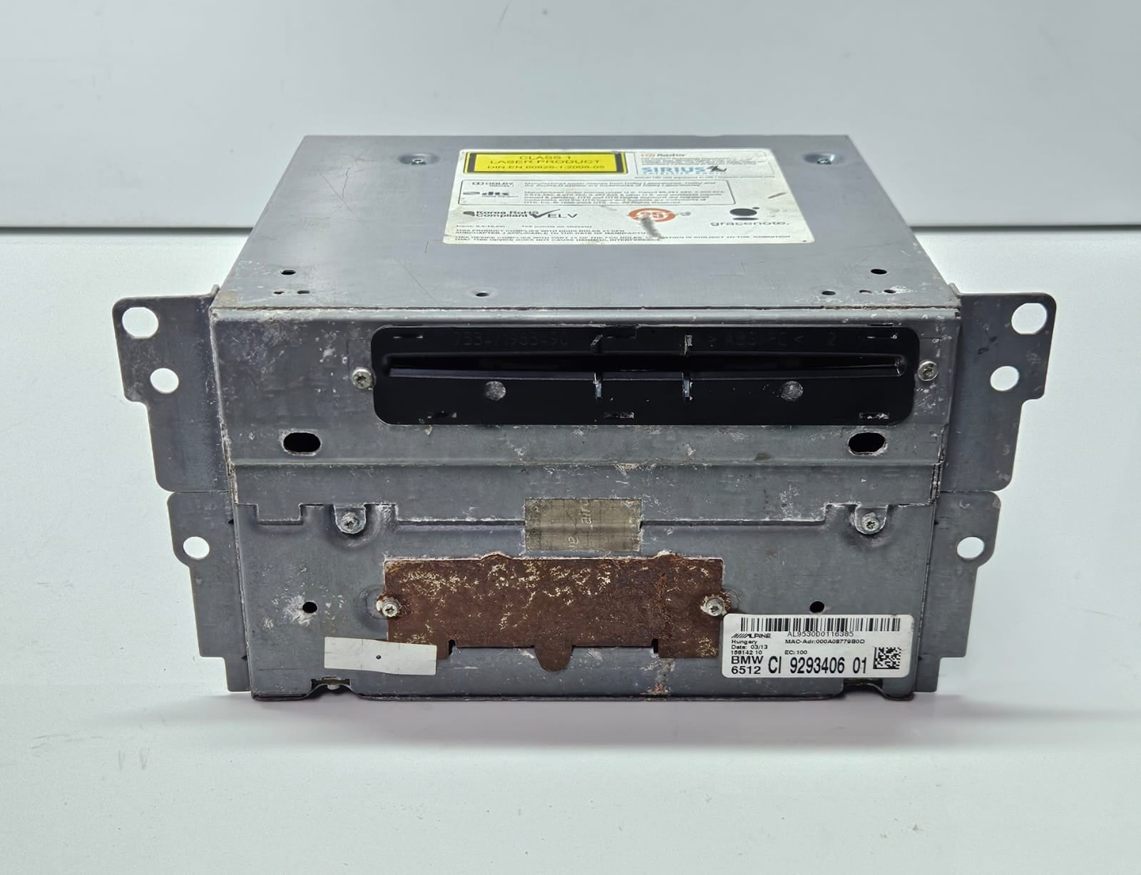 9293406-2012 BMW X3 F25 Navigation Audio CD Head Unit OEM