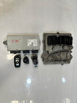 2015-2016 BMW F10 Engine Control Unit ECU SET DME+CAS4+1KEY 8665625 OEM