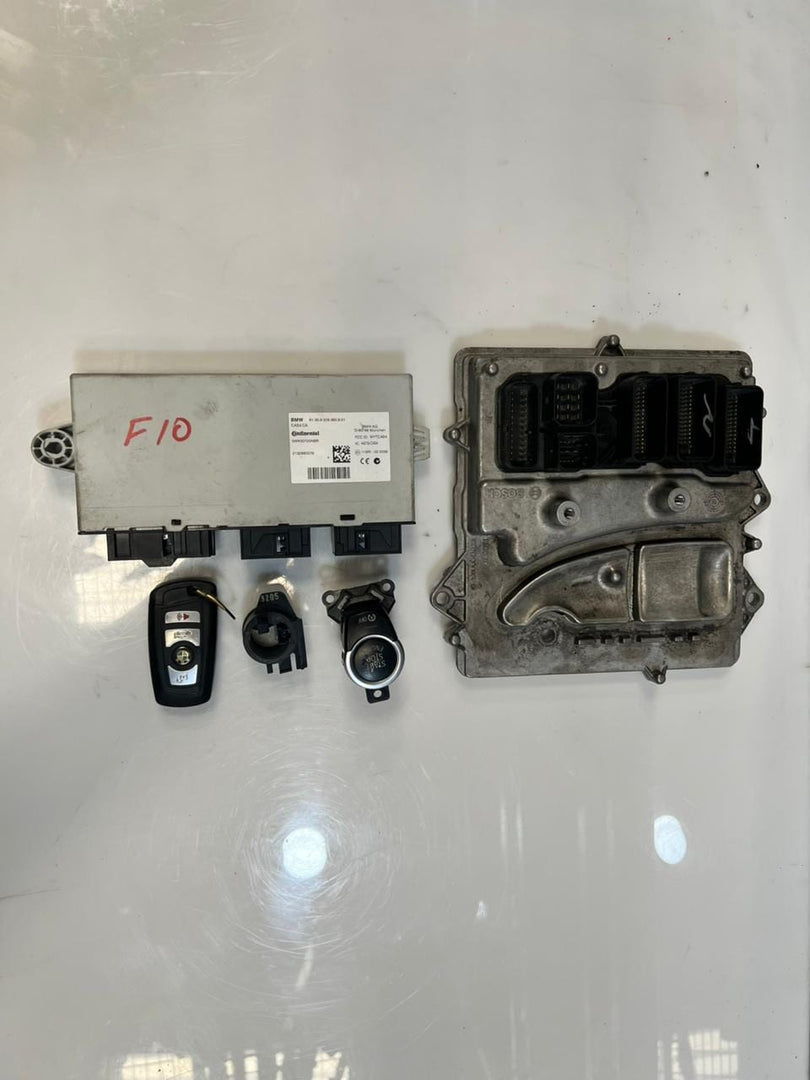 2015-2016 BMW F10 Engine Control Unit ECU SET DME+CAS4+1KEY 8665625 OEM