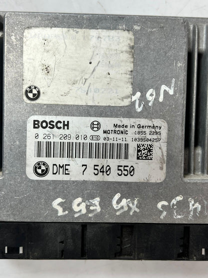 2004 BMW E53 N46 X5 435I Engine Control Module UNIT ECU ECM 0261209010 7540550