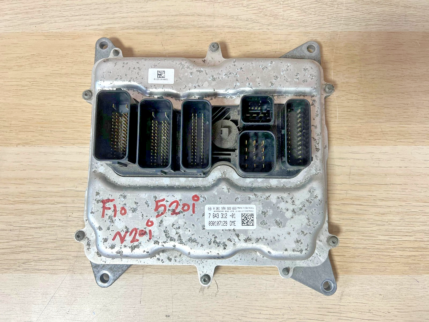 BMW F10 520i N20 Engine Control Module ECU DME Set 7643312 OEM 2011-2016