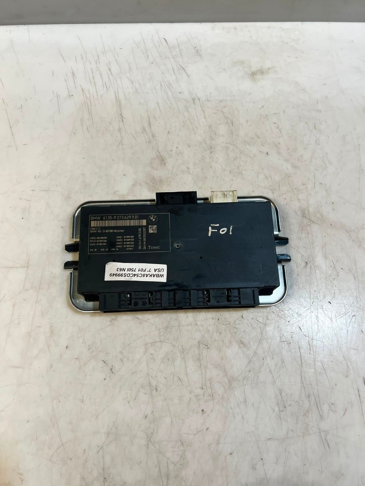 BMW F07 F10 528i 535i FRM3 Footwell Body Light Control Module 6135 9273629 OEM