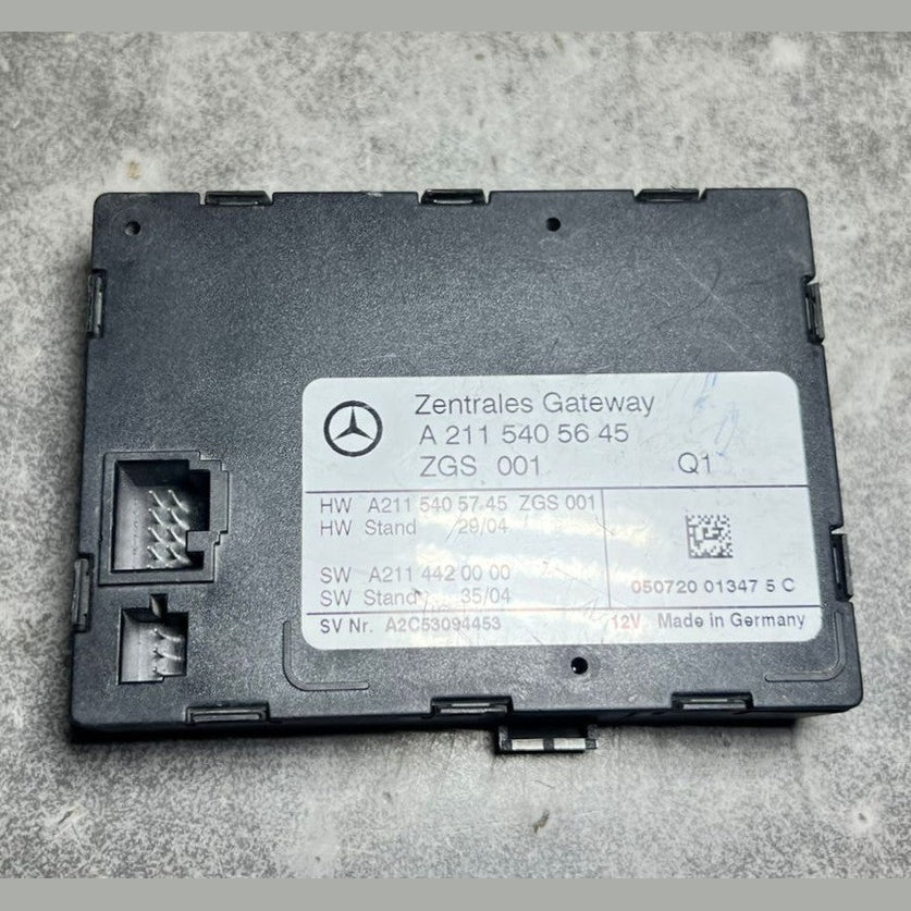 03-09 Mercedes W211 E-Class E320 Central Gateway Control Module A211 5405645 OEM
