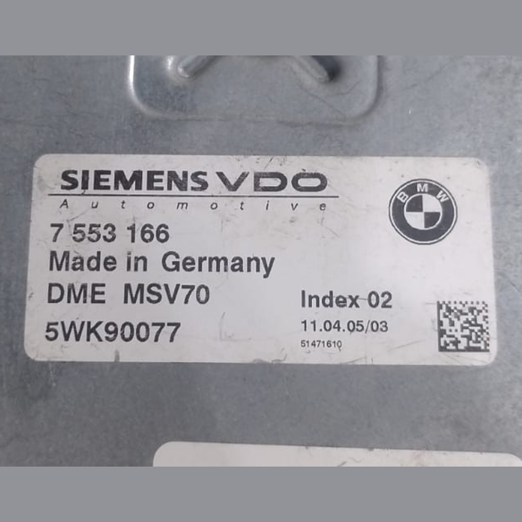 BMW 5 SERIES E60 525 525I N52B30A N52 ENGINE CONTROL UNIT MODULE  ECU 7533166