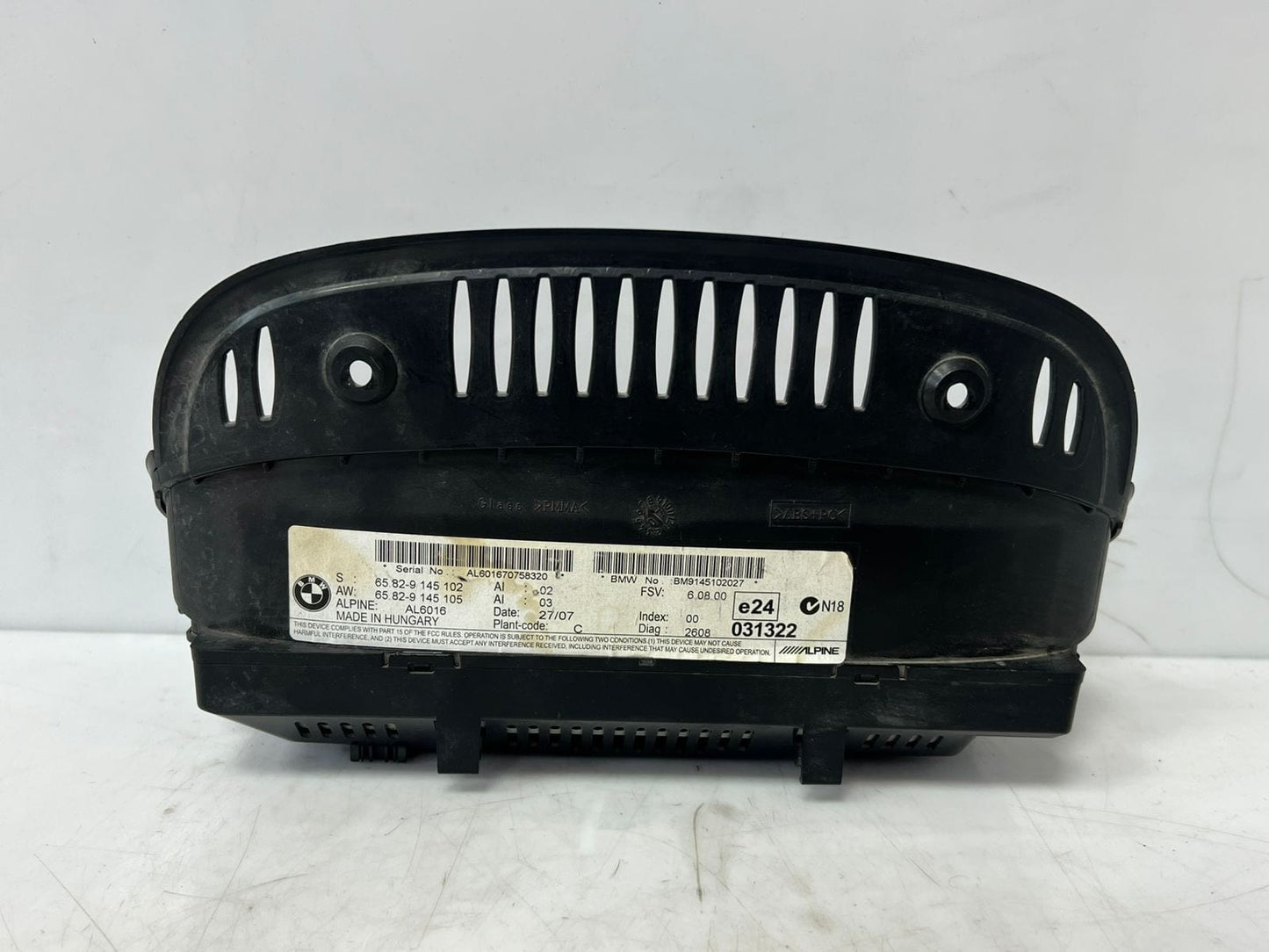 BMW 3 Series E90 E91 E92 Navigation Display Screen 9145105 OEM