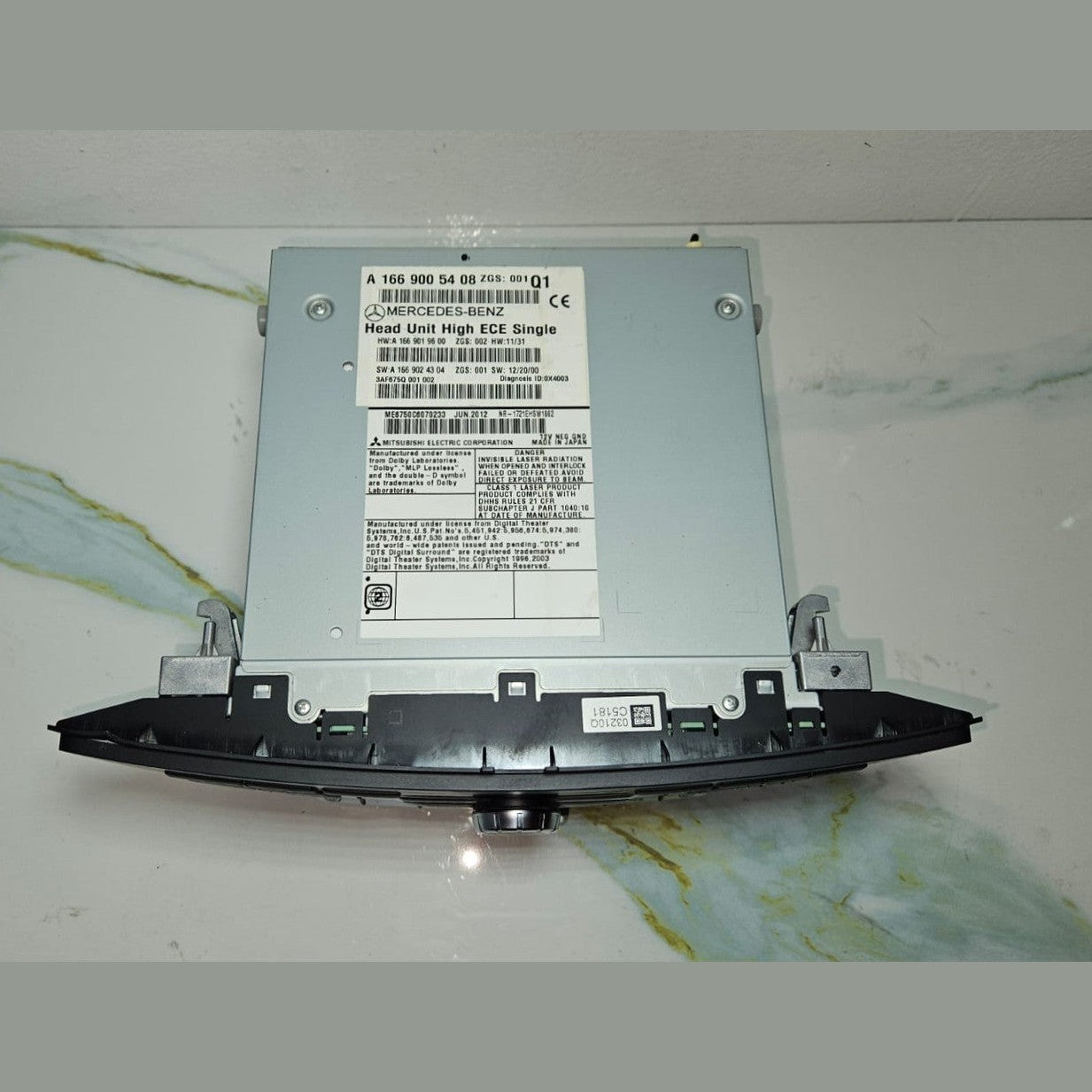 12-16 Mercedes-Benz W166 ML GLE Radio Audio Head Unit CD Player A166 9005408 OEM