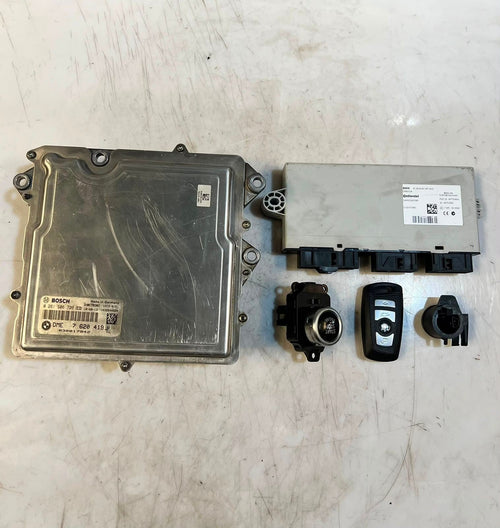 2010 BMW 535i F07 GT N55 Engine Control Module ECU SET DME+CAS4+1KEY 7620419