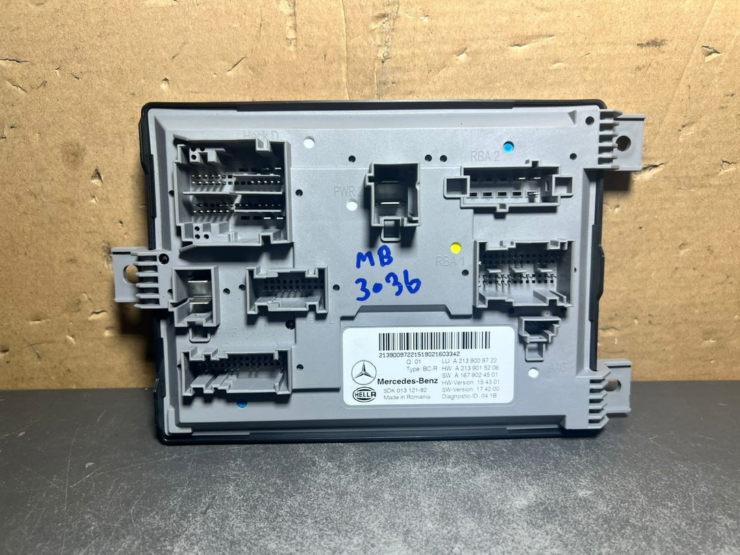 19-23 Mercedes-Benz W213 CLS Body Comfort Control Module Unit A213 9009722 OEM