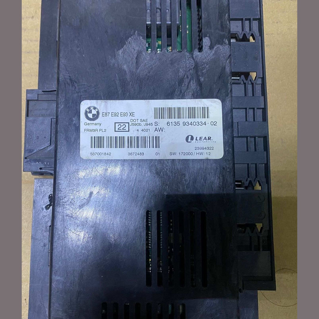 2015 BMW X1 Light Control Module 9340334 X1 E84, E89, E90, E91 