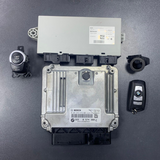 BMW 5 F10 F11 2013 N47N  Diesel engine ECU kit and lock set 8574380