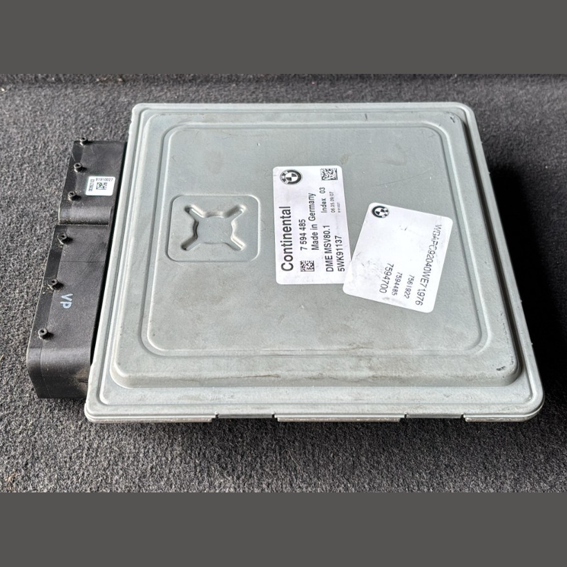 BMW E92 328XI AWD N51 MSV80.1 ECU DME CAS SCHLÜSSELEINHEIT SET OEM 7594485