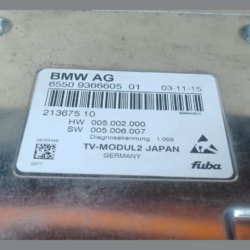 GENUINE BMW F01 F06 F10 F15 F25 F30 G11 CONTROL UNIT TV MODULE2 9366605