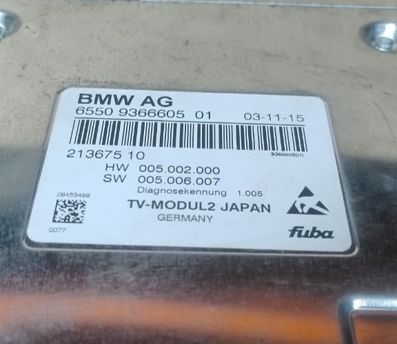 GENUINE BMW F01 F06 F10 F15 F25 F30 G11 CONTROL UNIT TV MODULE2 9366605
