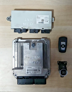 BMW X3 F25 N57 Engine CONTROL MODULE ECU Kit DDE+CAS4 + 1KEY 8586539 OEM