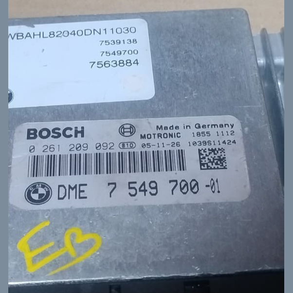 BMW E60 E61 E63 E64 E65 E66 5 6 7 series 5.0i N62 ENGINE DME CONTROL ECU 7549700
