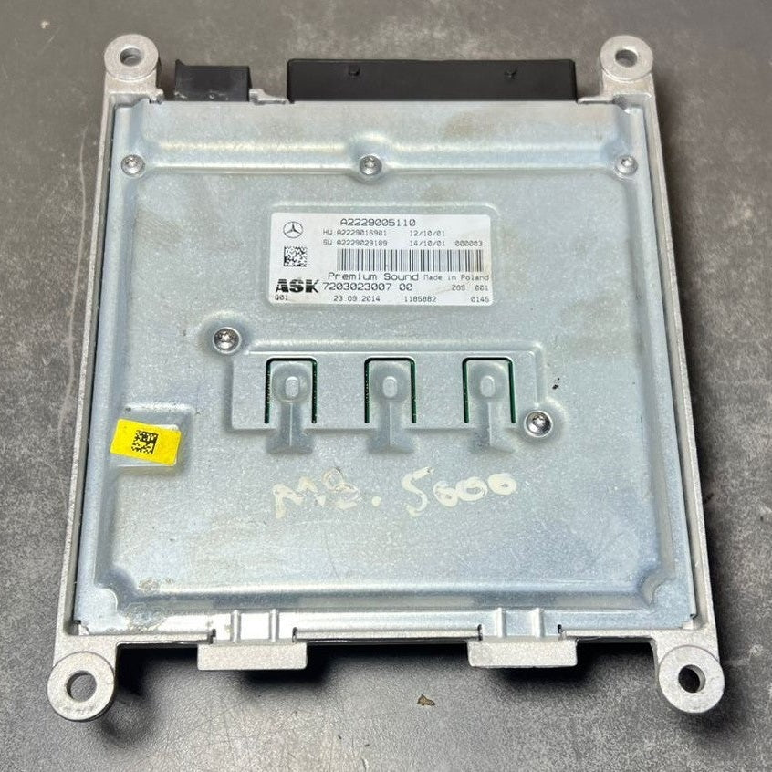 15-20 Mercedes Benz W222 S-Class ASK Premium Sound Amplifier A222 9005110 OEM