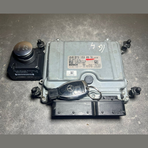 Mercedes W164 ECU Engine Control Module Ignition Key Switch Set A273 1530991 OEM