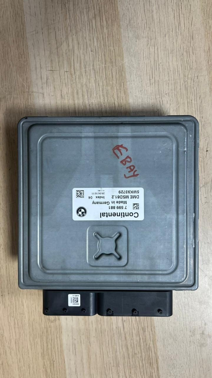 BMW 3, 5 SERIES 5WK93729 MSD81.2 Engine Control Unit 7599881 ECU